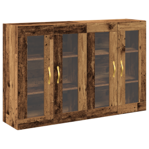 Gabinetes Montados en la Pared 2 pcs Madera Vieja 69.5x34x90 cm Madera Ingenierizada H