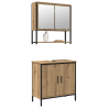 Conjunto de Muebles de Baño de 2 Piezas en Madera Ingenierizada de Roble Artisan 3