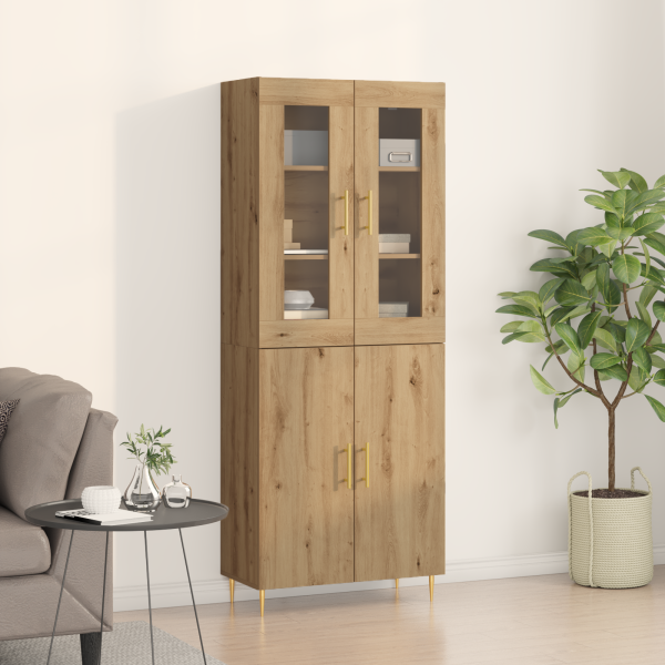 Highboard Artisan Oak 69.5x34x180 cm Madera Elaborada D