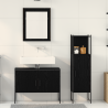 Conjunto de Armario de Baño de 3 Piezas en Madera Ingenierizada Color Negro 4