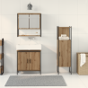 Conjunto de Muebles de Baño de 3 Piezas Roble Artesanal Madera Técnica 4