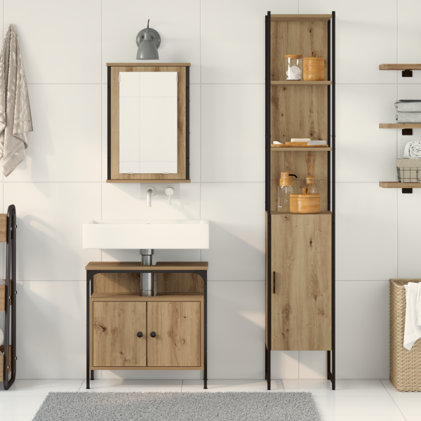 Conjunto de móveis de banheiro em Carvalho Artisan M 4