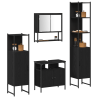 Set de Muebles de Baño de 4 Piezas - Roble Negro 3