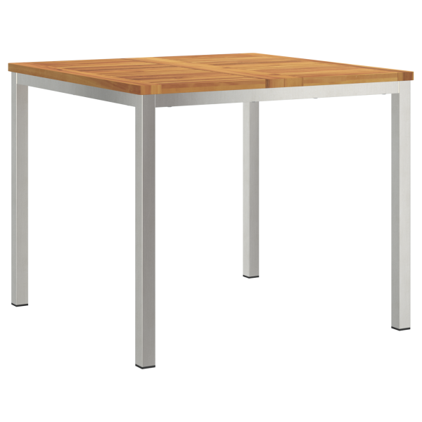 Conjunto de comedor de jardín de 3 piezas de madera de acacia de M 5