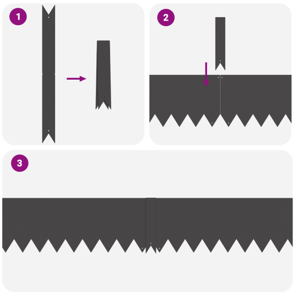 Bordes de césped 50 pzas acero negro 100x0.5x20 cm M 4