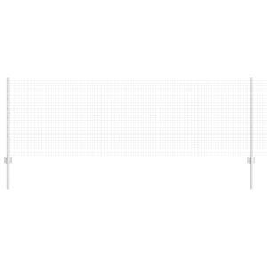 Cerca de Alambre Soldado con 5 Posts en U Plata 0.8x10 m Acero H