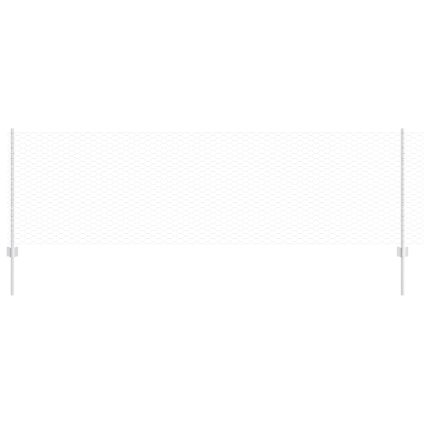 Postes para Cerca  5 pcs U-Channel 80 cm Acero Galvanizado M 2