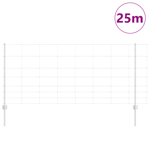 Postes de Cerca  22 pcs U-Channel 100 cm Aço Galvanizado M 3