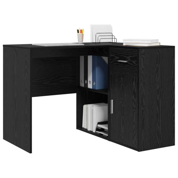 Mesa de Canto Carvalho Preto 102x88x75 cm Madeira Ingenheirada M 3