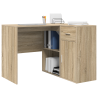 Escritorio de Esquina de Roble de Sonoma 102x88x75 cm Madera Engineered 3