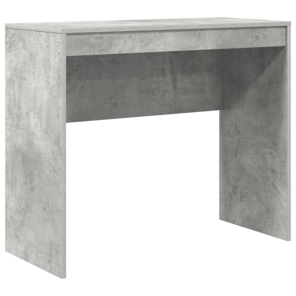 Mesa com Armazenamento Cinza Concreto Madeira Derivada M 4