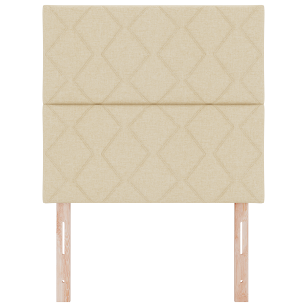 Cabeceira Blocos de Diamante Creme 100 cm - Tecido M 4