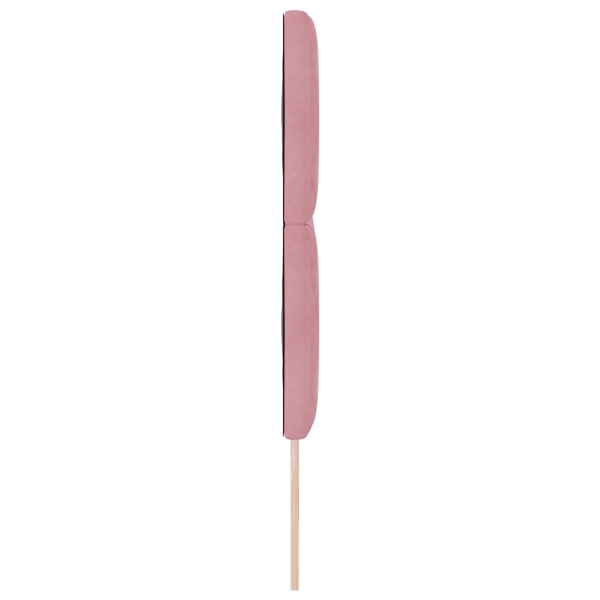 Cabeceira Rosa 160cm em Velvet com Design Bloco de Diamante M 5