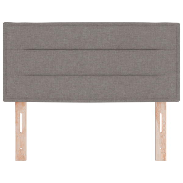 Cabecero LED Diseño de Líneas Taupe 100 cm Tela M 5