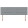 Cabeceira Design em Linhas Cinzento Claro 80 cm Tecido 5