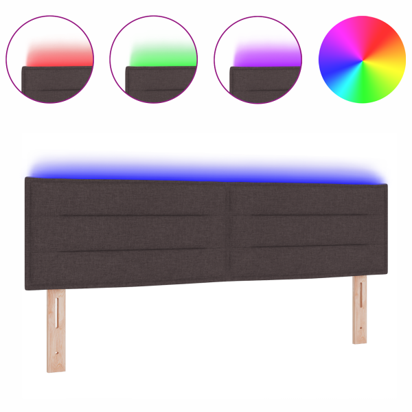 Cabeceira Design Linhas Castanha 160 cm Tecido M 3