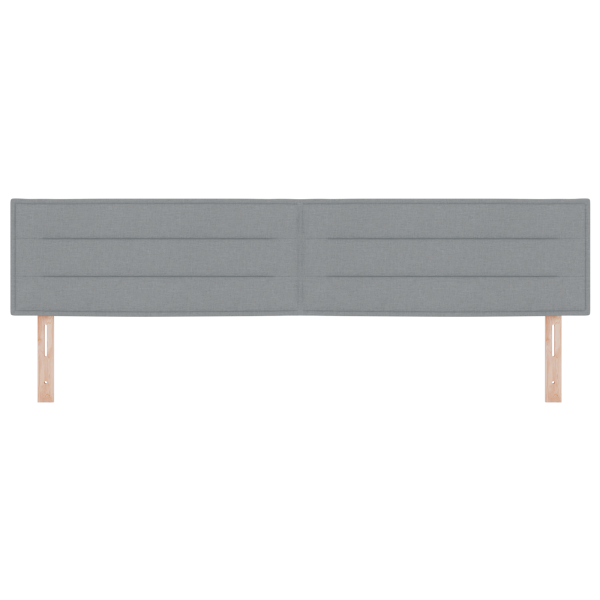 Cabeceira LED Design Linhas Cinza Claro 200 cm Tecido M 5