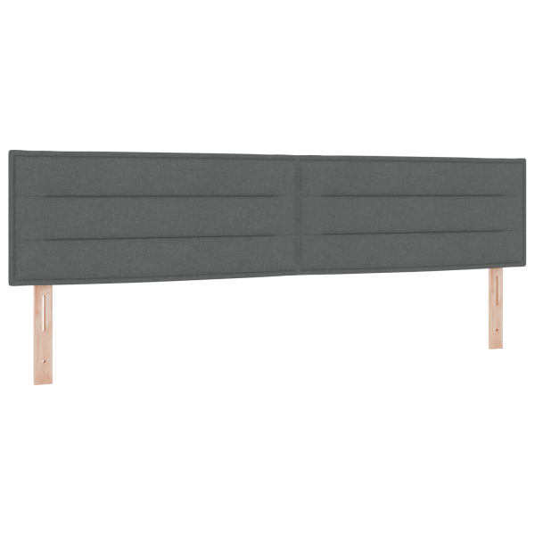 Cabeceira Design Linhas Cinza Escuro 100 cm Tecido M 2