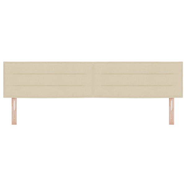 Cabeceira LED Design Linhas Creme 100 cm Tecido M 5