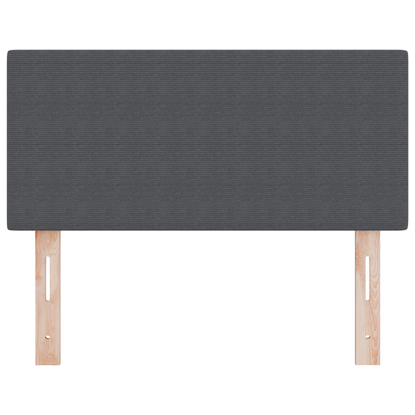 Cabeceira LED  Design Simples Cinza Escuro 100 cm em Veludo M 5