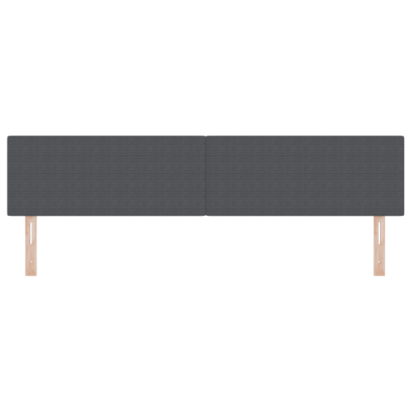 Cabecero de cama diseño sencillo LED pana gris oscuro 100 cm M 5