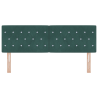 Cabecero LED tapizado de terciopelo verde oscuro 72 cm 5