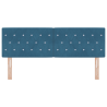 Cabecera LED Acolchada con Botones de Cristal Azul Oscuro 72 cm Terciopelo 5