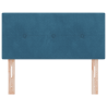 Cabeceira LED  Botões Estofada Azul Escuro 80 cm Veludo 5