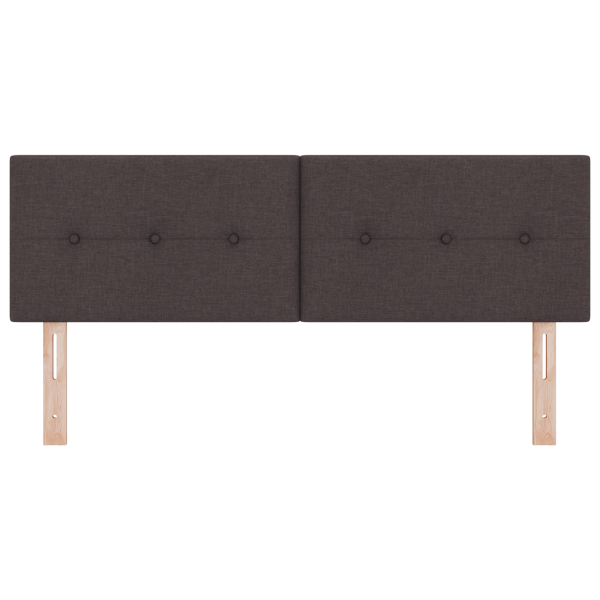 Cabeceira LED em Tecido Marrom Escuro com Botões 72 cm M 5