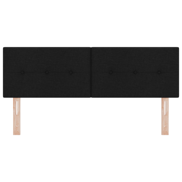 Cabeceira LED Estofada Preta com Botões de 80 cm da M 5