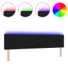 Cabeceira LED Estofada em Preto 100cm 3