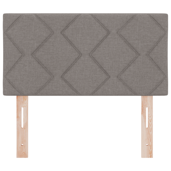 Cabeceira LED Conjunto de 2 Taupe Tecido Baixa Moderna M 5