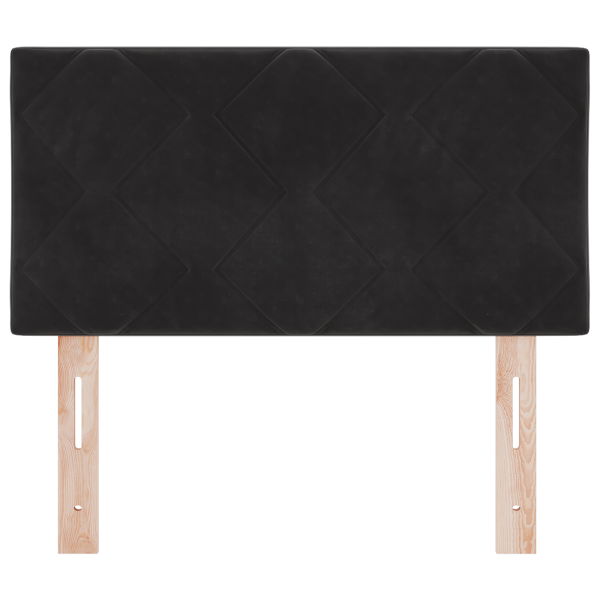 Cabecero LED Negro Set de 2 Negro Tela y madera 80 cm Moderno M 5