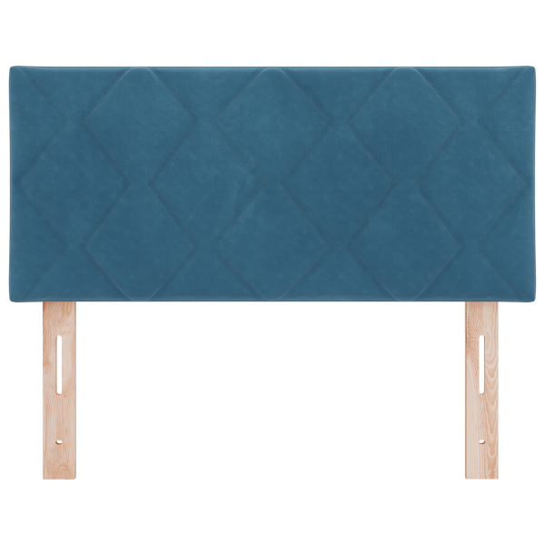 Cabeceira LED Blocos de Diamante Azul Escuro 90 cm M 5