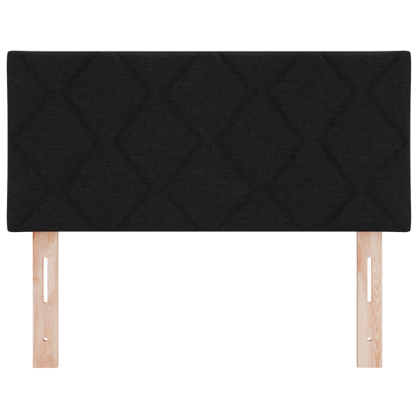 Cabeceira de LED  Design Blocos de Diamante Preto 100 cm Tecido M 5