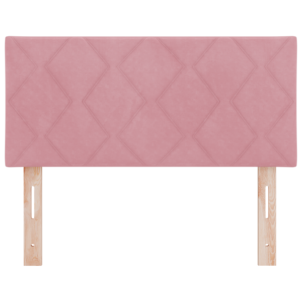 Cabeceira LED Rosa com Design de Blocos de Diamante. 100 cm M 5