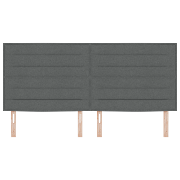 Cabeceira LED Design Linhas Cinza Escuro 100 cm Tecido M 5