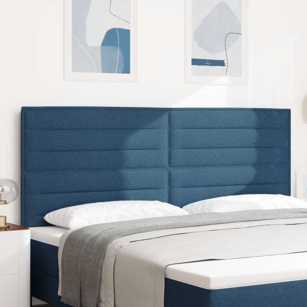 Cabecera LED Diseño Lineal Azul 100 cm Tela D