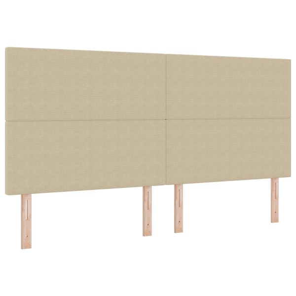 Cabecero de cama con luz LED tela de pana gris verde 100 cm M 2