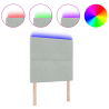 Cabecera LED Gris Claro 100 cm Terciopelo 3