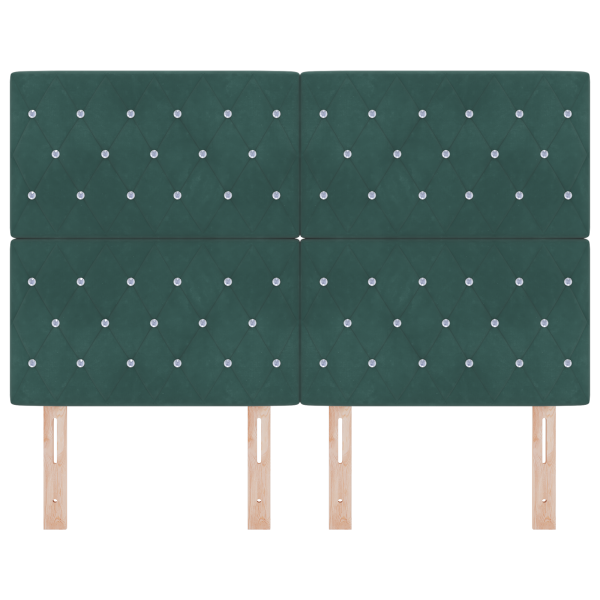 Cabecera LED Verde Oscuro 72 cm Terciopelo M 5