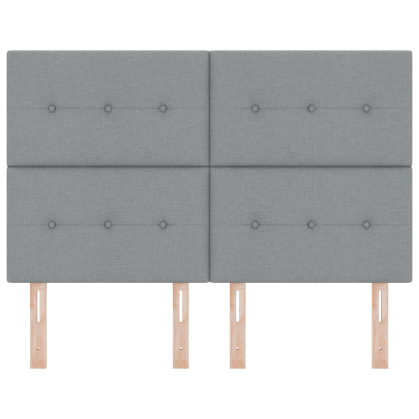 Luz de Cabecera LED Gris Claro 80 cm Tela M 5