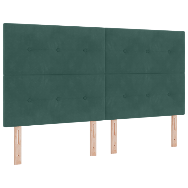 Cabecero LED  Verde Oscuro 90 cm Terciopelo M 2
