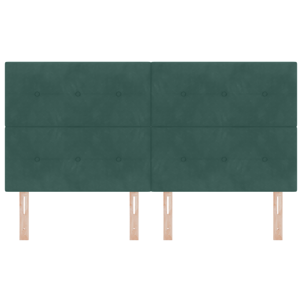 Cabeceira LED  Verde Escuro 90 cm Veludo M 5