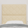 Cabeceira LED  Design de Blocos de Diamante Creme 100 cm Tecido 4