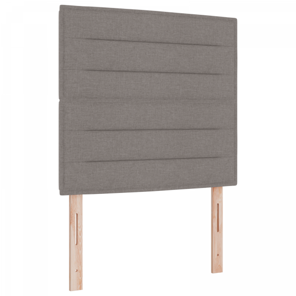 Estructura de cama tela taupé 80x200 cm M 2