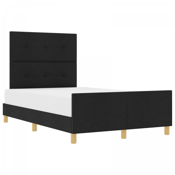 Cama  Preta 120x190 cm em Tecido M 3