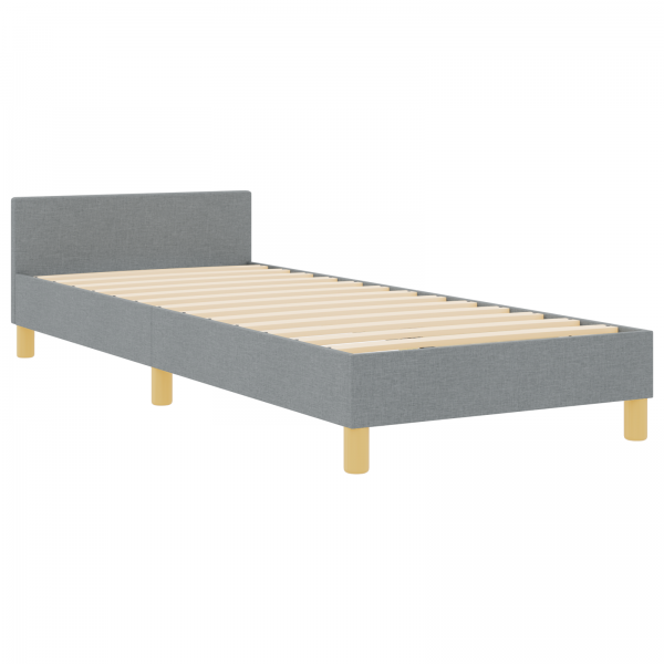 Estrutura de Cama  Cinzento Claro 80x200 cm Tecido M 2