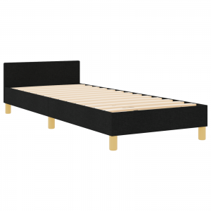 Cama  Preta 80x200 cm em Tecido H