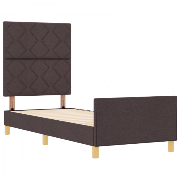 Estrutura de Cama  Castanho 80x200 cm em Tecido M 2